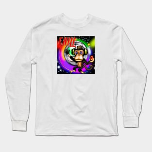 CHILL MONKEY DJ RAVE Long Sleeve T-Shirt